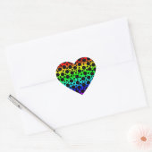 Rainbow Random Polka Dots Stickers Labels (Umschlag)
