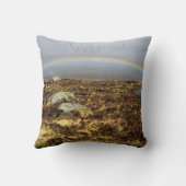 Rainbow Rannoch Moor Postcard Poster Foto Block C Kissen (Rückseite)
