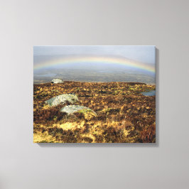 Rainbow Rannoch Moor Postcard Poster Foto Block Leinwanddruck