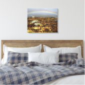 Rainbow Rannoch Moor Postcard Poster Foto Block Leinwanddruck (Insitu (Schlafzimmer))