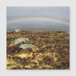 Rainbow Rannoch Moor Postcard Poster Magnetkarte