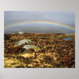 Rainbow Rannoch Moor Postkarte Poster