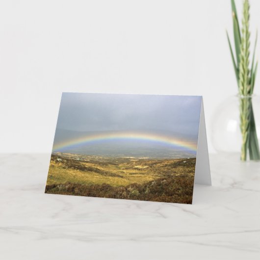 Rainbow Rannoch Moor Scotland Postcard Karte (Vorderseite)