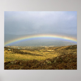 Rainbow Rannoch Moor Scotland Postcard Poster