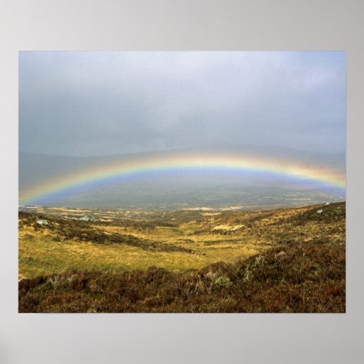 Rainbow Rannoch Moor Scotland Postcard Poster (Vorne)