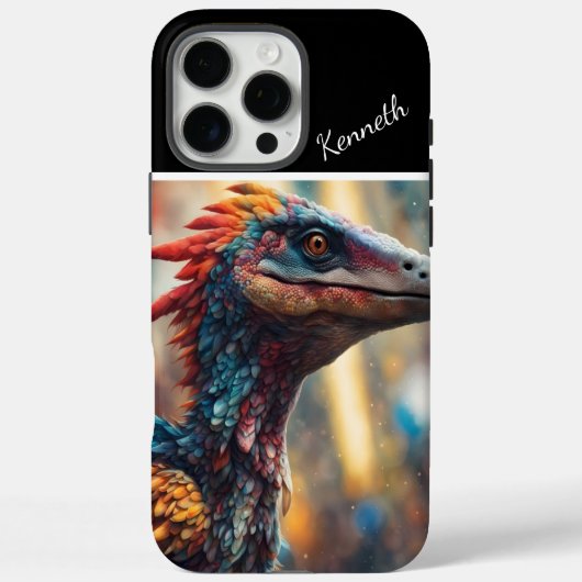 Rainbow Raptor Case-Mate iPhone Hülle (Rückseite)