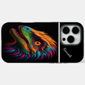 Rainbow Raptor Case-Mate iPhone Hülle (Rückseite (Horizontal))