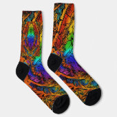 "Rainbow Raptor Print" Socken (Rechts)