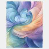 Rainbow-Rauch-Swirbelmuster Fleecedecke (Vorderseite)