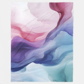 Rainbow-Rauch-Swirbelmuster Fleecedecke (Vorderseite)