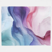 Rainbow-Rauch-Swirbelmuster Fleecedecke (Vorderseite (Horizontal))