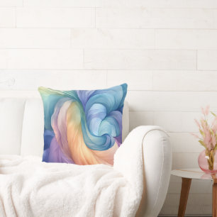 Rainbow-Rauch-Swirbelmuster Kissen