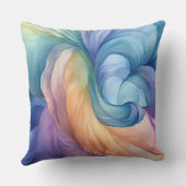 Rainbow-Rauch-Swirbelmuster Kissen (Rückseite)
