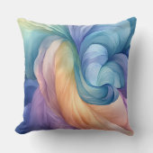 Rainbow-Rauch-Swirbelmuster Kissen (Vorderseite)