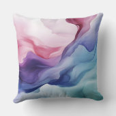 Rainbow-Rauch-Swirbelmuster Kissen (Rückseite)
