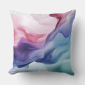 Rainbow-Rauch-Swirbelmuster Kissen (Vorderseite)