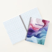 Rainbow-Rauch-Swirbelmuster Notizblock (Innenseite)