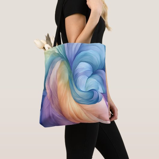 Rainbow-Rauch-Swirbelmuster Tasche (Von Nahem)