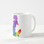RAINBOW-RAUPE KAFFEETASSE (VorderseiteRechts)