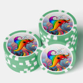 Rainbow Ray Poker Chip (Stapel)