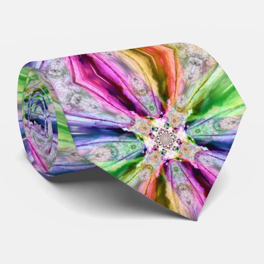 Rainbow Rays Krawatte (Gerollt)
