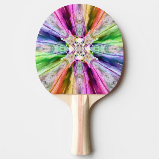 Rainbow Rays Ping Pong Paddle Tischtennis Schläger (Vorderseite)
