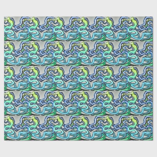 Rainbow-Reben Geschenkpapier (Saum)