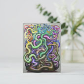 Rainbow-Reben Postkarte (Stehend Vorderseite)