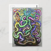 Rainbow-Reben Postkarte (Vorne/Hinten)