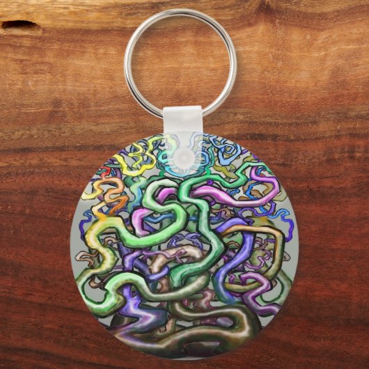 Rainbow-Reben Schlüsselanhänger (Vorderseite)