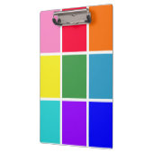 Rainbow-Rechtecke Clipboard Klemmbrett (Links)