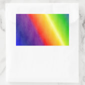 Rainbow Rechteckiger Aufkleber (Tasche)