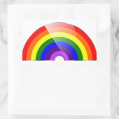 Rainbow Rechteckiger Aufkleber (Tasche)
