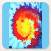 Rainbow Rechteckiger Pappuntersetzer (Vorderseite)