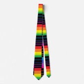 Rainbow Rectangle Neck Tie Krawatte (Vorderseite)