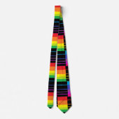 Rainbow Rectangle Neck Tie Krawatte (Rückseite)