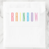 RAINBOW Rectangle Stickers (Tasche)