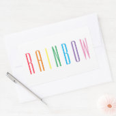 RAINBOW Rectangle Stickers (Umschlag)