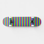 Rainbow Red Orange Yellow Green Lila Art Skateboard (Horizontal)