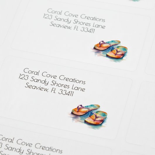 Rainbow Reef Flip Flops