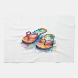 Rainbow Reef Flip Flops Geschirrtuch
