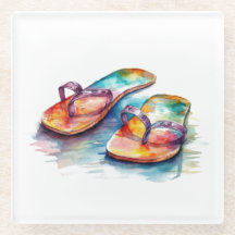 Rainbow Reef Flip Flops