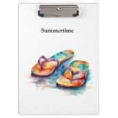 Rainbow Reef Flip Flops, individuell Klemmbrett (Vorderseite)