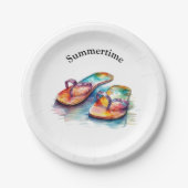 Rainbow Reef Flip Flops, individuell Pappteller (Vorderseite)