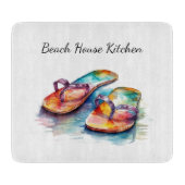 Rainbow Reef Flip Flops, individuell Schneidebrett (Vorderseite)