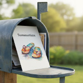 Rainbow Reef Flip Flops Postkarte