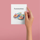 Rainbow Reef Flip Flops Postkarte