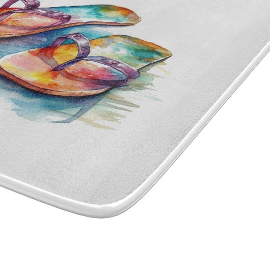 Rainbow Reef Flip Flops Schneidebrett (Ecke)