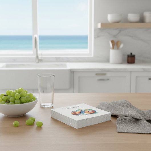 Rainbow Reef Flip Flops Serviette