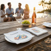 Rainbow Reef Flip Flops Serviette